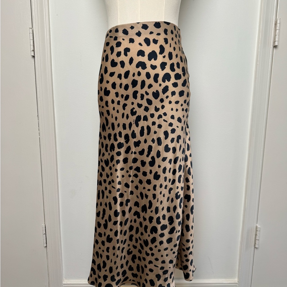 Silk Leopard Skirt - Picture 3 of 7